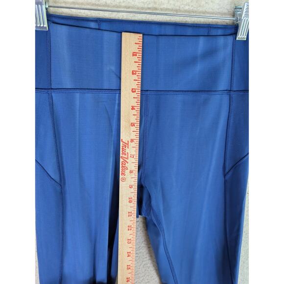 Lululemon Leggings Womens Sz 8 Utility Blue In Movement 7/8 Tight Everlux Gym - Picture 5 of 16